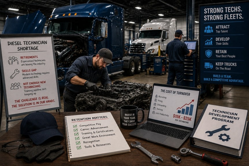 The Diesel Technician Shortage: What Fleet Operators Need to Know About Hiring and Retaining Qualified&nbsp;Mechanics